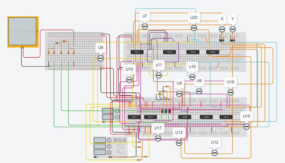 ojuliocode's tweet image. Circuito lógico