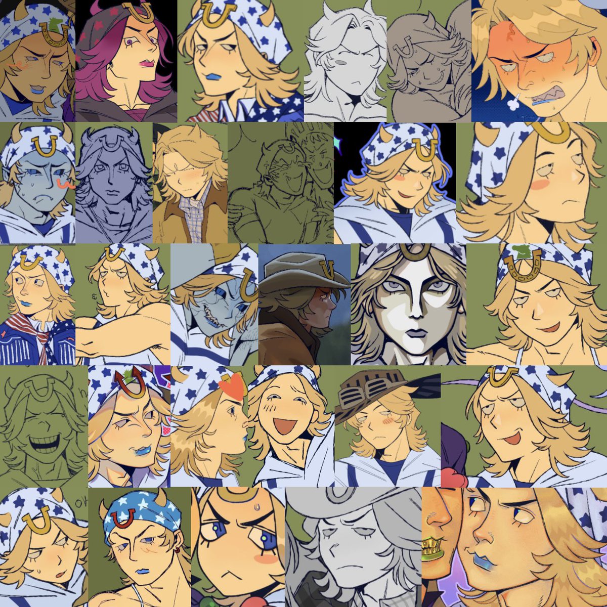 I dleetetd this but I .will repost..um some of my Gyjo faces that ive drawn