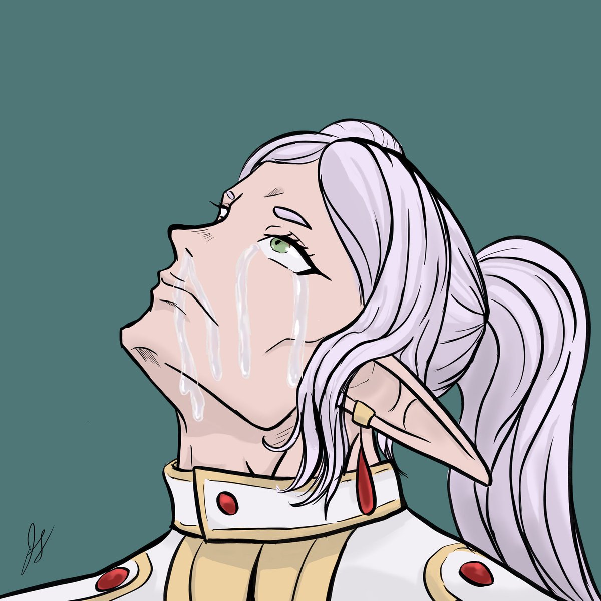CultistArt's tweet photo. Seeing all the Frieren drawings got me like https://t.co/Gk8pAh8vcN