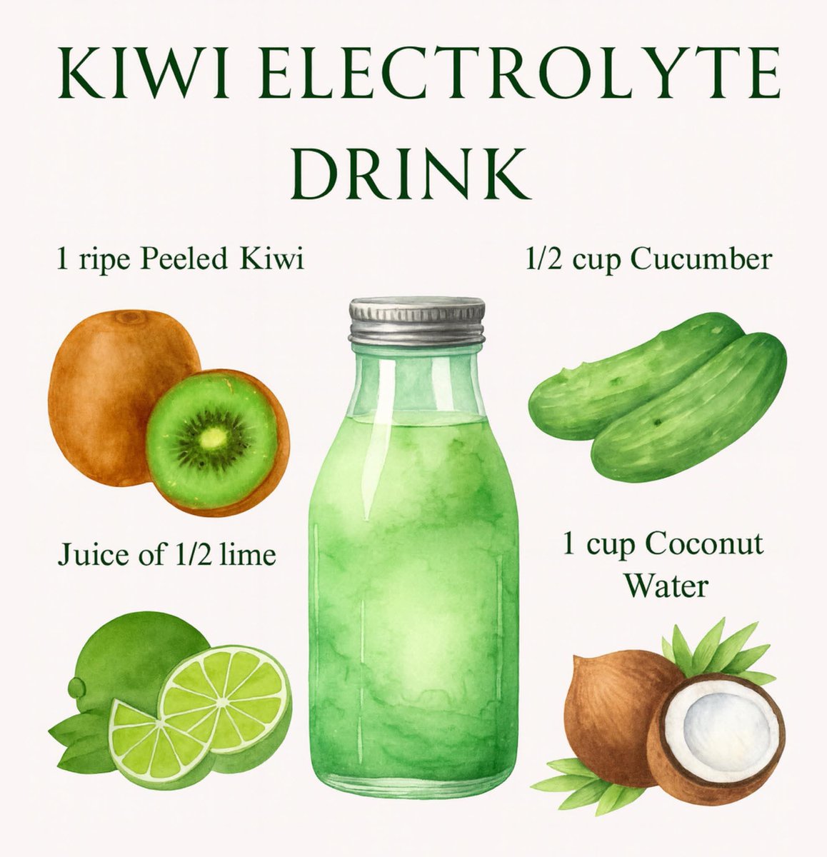 BarbaraOneillAU's tweet image. 🥝💧 The electrolyte drink your body has been begging for…
Forget sports drinks — this simple kiwi blend hydrates deeper, restores minerals naturally, and wakes up your entire system.

One glass can help with energy, digestion, and skin glow… all from real food, not chemicals.…