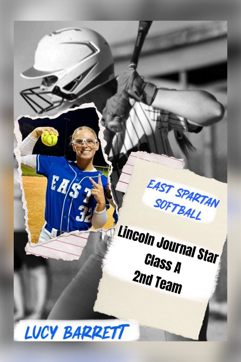 Now, onto Lincoln Journal Star honors! 

Congrats, Lu, for making Class A Second Team💙🥎