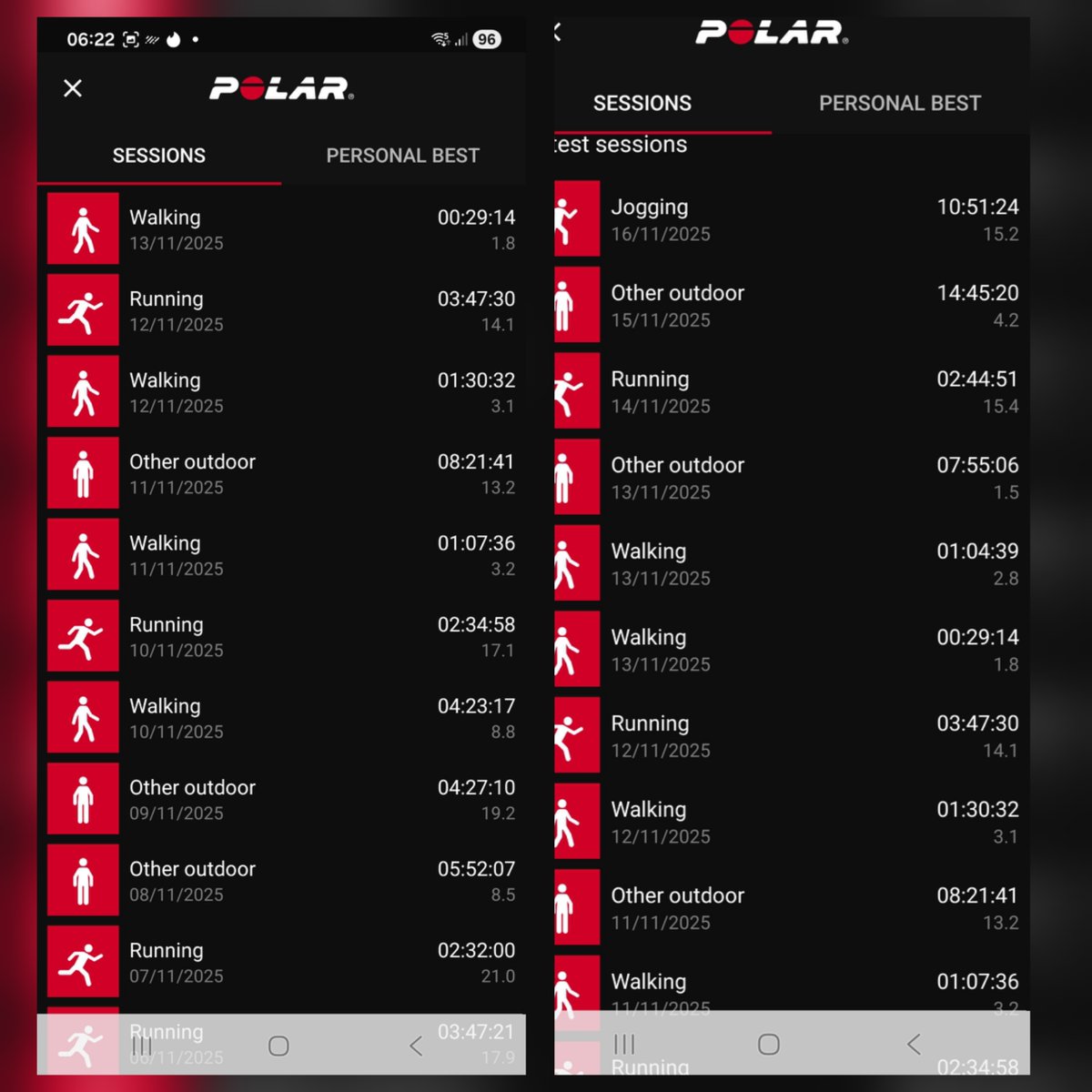 JarkkoHelenius's tweet image. #100kChallenge continues
Week 3: 100.4 km
Week 4: 106.6km

Had to combine screenshots since I did lot of short walking sessions. Latter week the 100k got so easy actually that I had to hold myself back a little and didn&apos;t even turn the thing on for every walk.