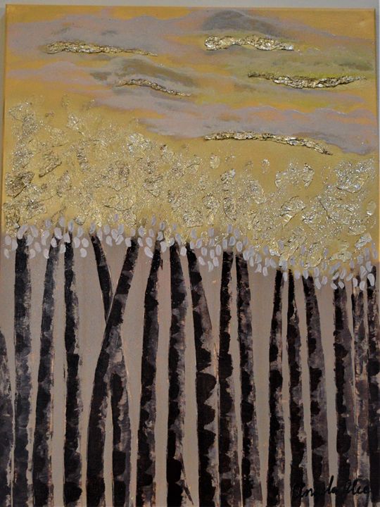 AngelaAlecArts's tweet image. Art of the Day! &quot;Golden Trees&quot;. Buy at: ArtPal.com/angelika65?i=1…