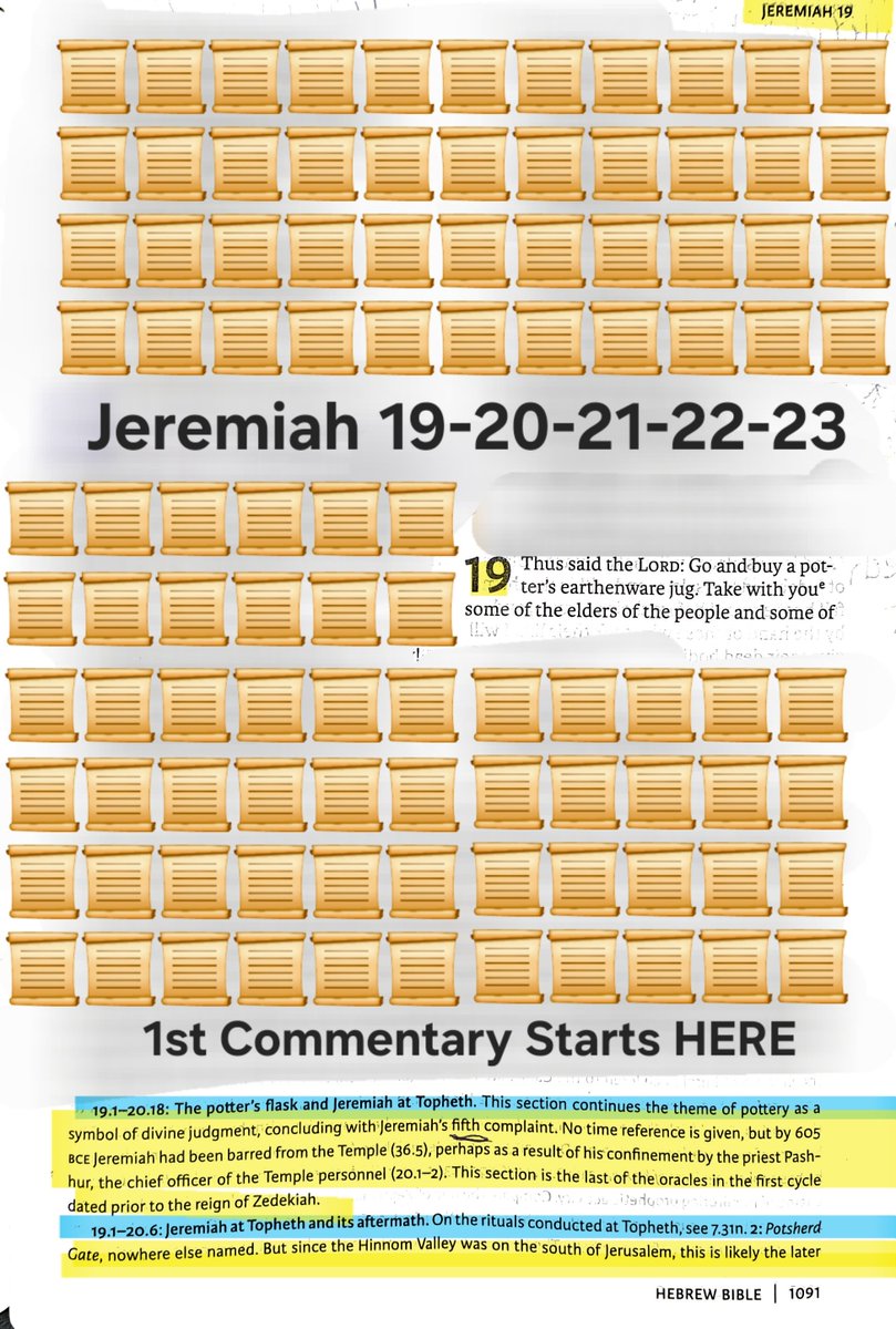 TeXasMadde's tweet image. #ApocalypticBookStudy #71
#BibleStudy #118 

📜 Jeremiah 19:1-15  - 20:1-18 - 21:1-14 - 22:1-30 - 
23:1-40   (5 Full Chapters) 

⚠️ Specialist study on the continued vile worship of Baal / Ch*ld sacrifice at Topheth &amp;amp; the false host of Heaven whom the people went to their…