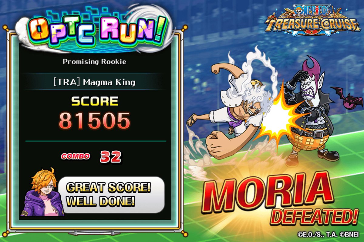 Yonko432's tweet image. Challenging #OPTCRun right now! 
Obtained Score: 81505
Max Combo: 32

Play from here!
trecru-ww.channel.or.jp/invite/en?id=3…