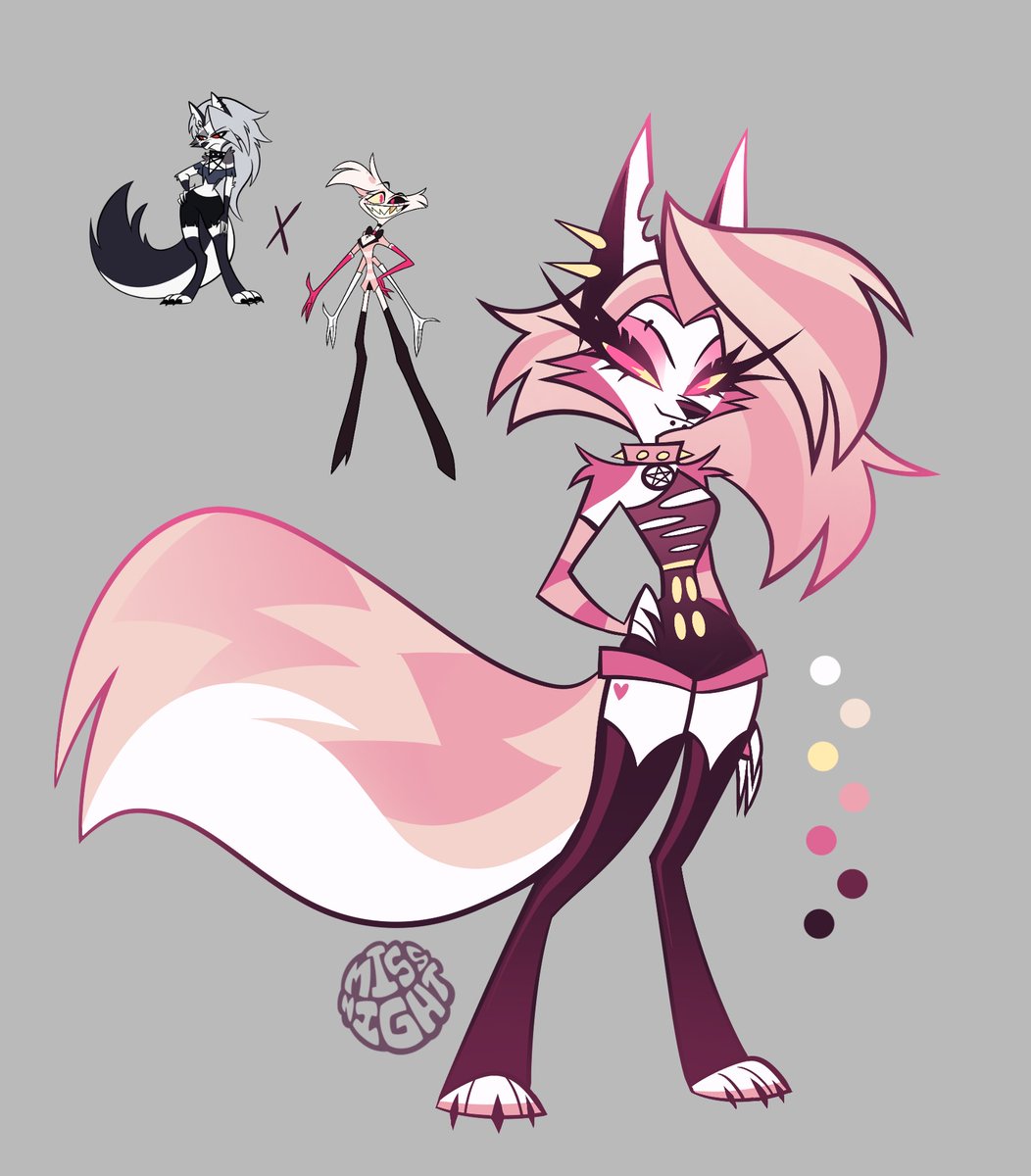 ItsMissNight's tweet image. Angel and Loona Fusion comm from insta!!