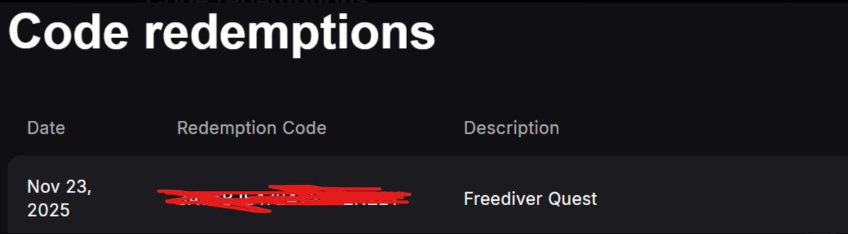 Thank you for the freediver code! <a href="/litwjojo/">KUMA JOJO🇲🇽</a> #jojolegit