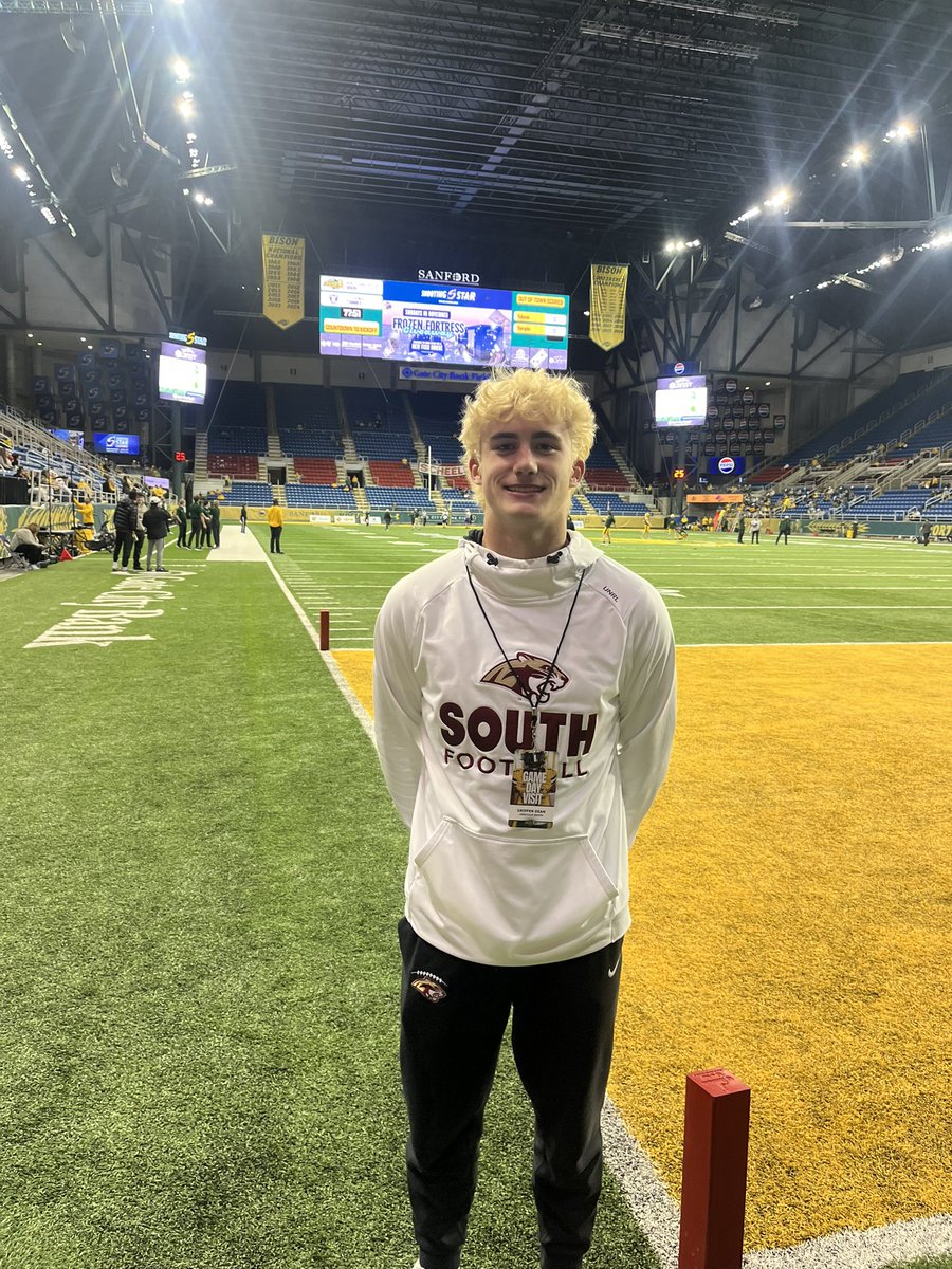 Thanks <a href="/NDSUfootball/">NDSU Football</a> for the game day visit. Excited to be back in the future! <a href="/MisterLilly/">Patrick Lilly</a> <a href="/CooperMattern/">Cooper Mattern</a> <a href="/CoachKubacki/">Mark Kubacki</a> <a href="/OJW_Scouting/">PrepRedzone Oliver</a>