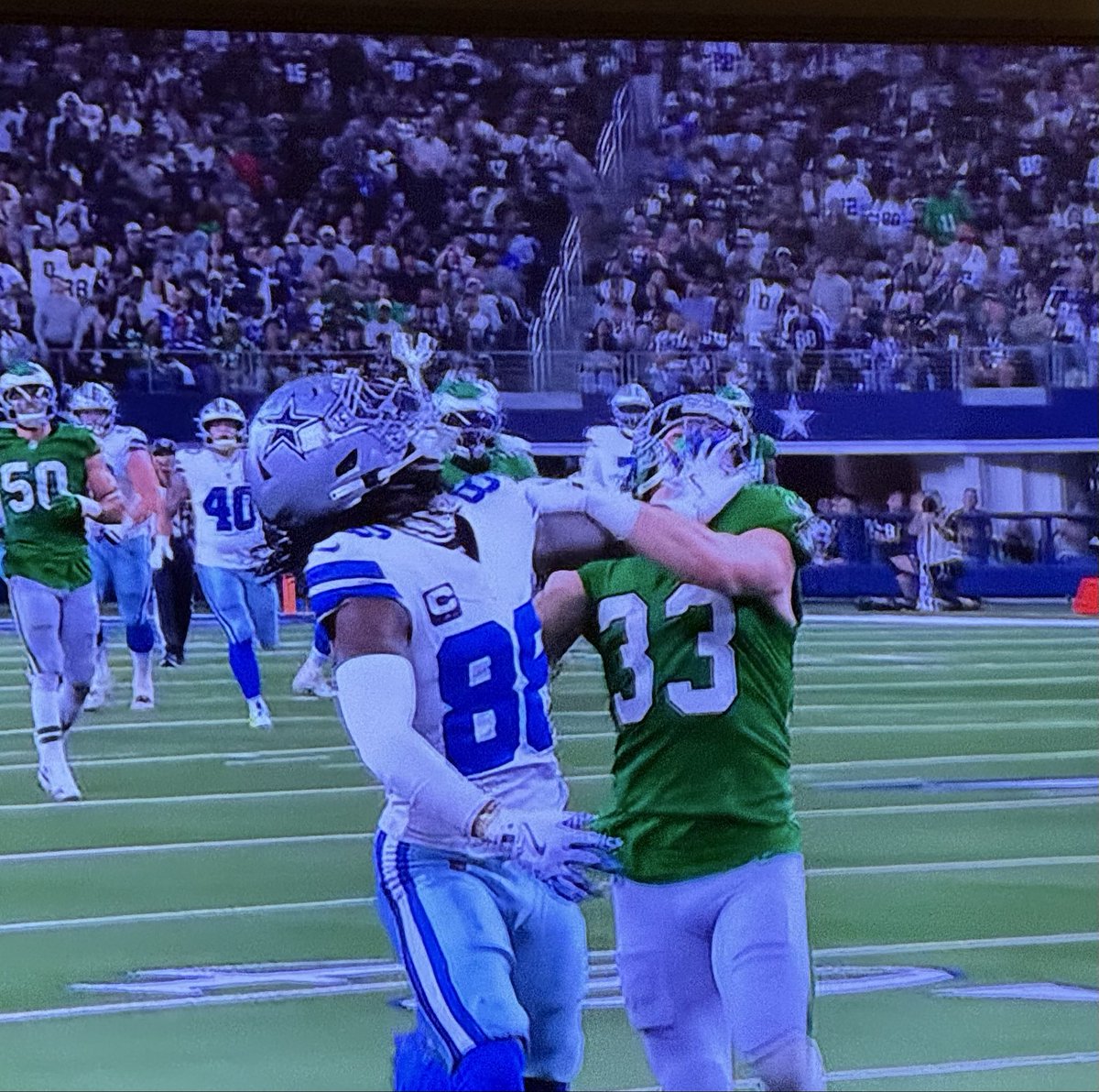 zoowithroy's tweet image. Pass interference, defense