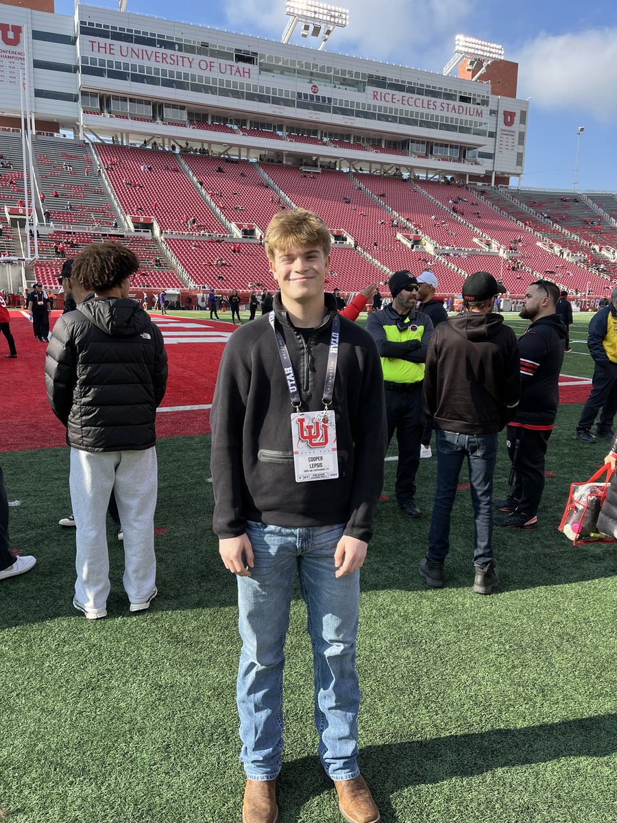 lepiiiii8's tweet photo. Thank you for the great game day visit.  @Utah_Football @COACHKDJR 

@WHSTX_Football @WHSTX_Athletics @TheAshtonMelton https://t.co/0P7qBKt4y4