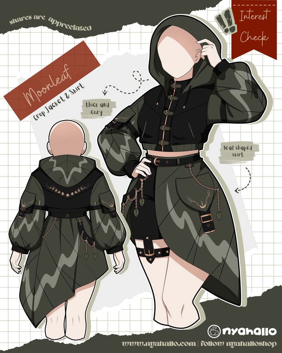 NyahalloShop's tweet image. Streetwear but make it forestcore. Yes or no? 🍃