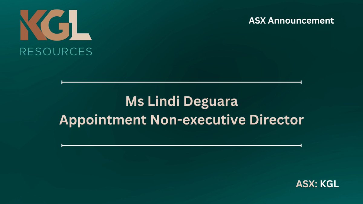 KGL Resources tweet media