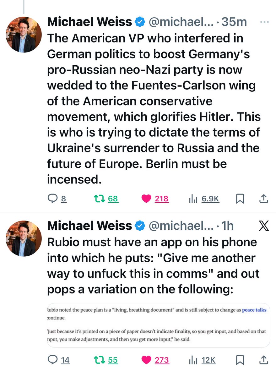 LOrion's tweet image. ITS also a work in progress like the PeacePlan  .. my #UKRAINEFollows list .. but I did just add @michaeldweiss .. 
cuz hubby says High Up #Ukrainians trust him!
Please share and follow if you haven’t yet. 
@Maks_NAFO_FELLA @NOELreports @KyivIndependent @KyivPost
