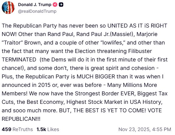 So says the biggest lowlife of all.