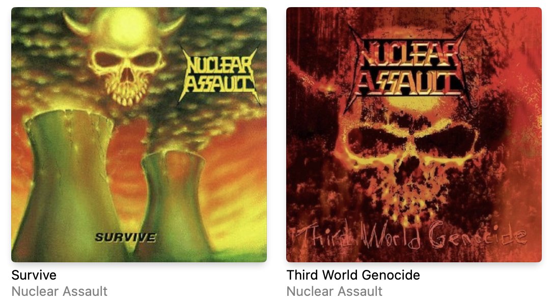 NUCLEAR ASSAULT。「Survive」だけCDで持っていなかったので購入