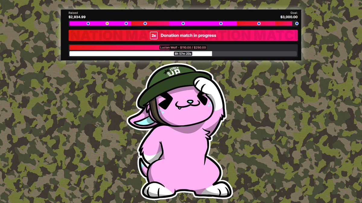 CassMutt's tweet image. It&apos;s OFFICIALLY the FINAL DAY of the Charitython for @StackUpDotOrg and we are SO CLOSE to 3k it&apos;s not even funny! We have 3 hours left of the stream, and the only way to up the timer is by DONATING! Get exclusive goodies by making a difference!

twitch.tv/cassmutt