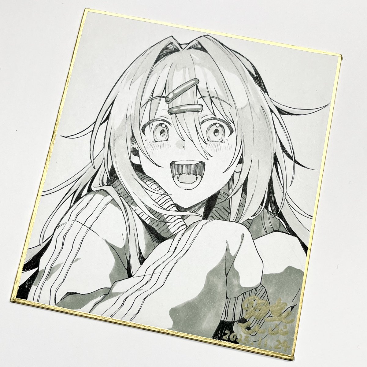 色紙1枚だけ描きました！ 抽選になりますので、ご購入希望の方はお声