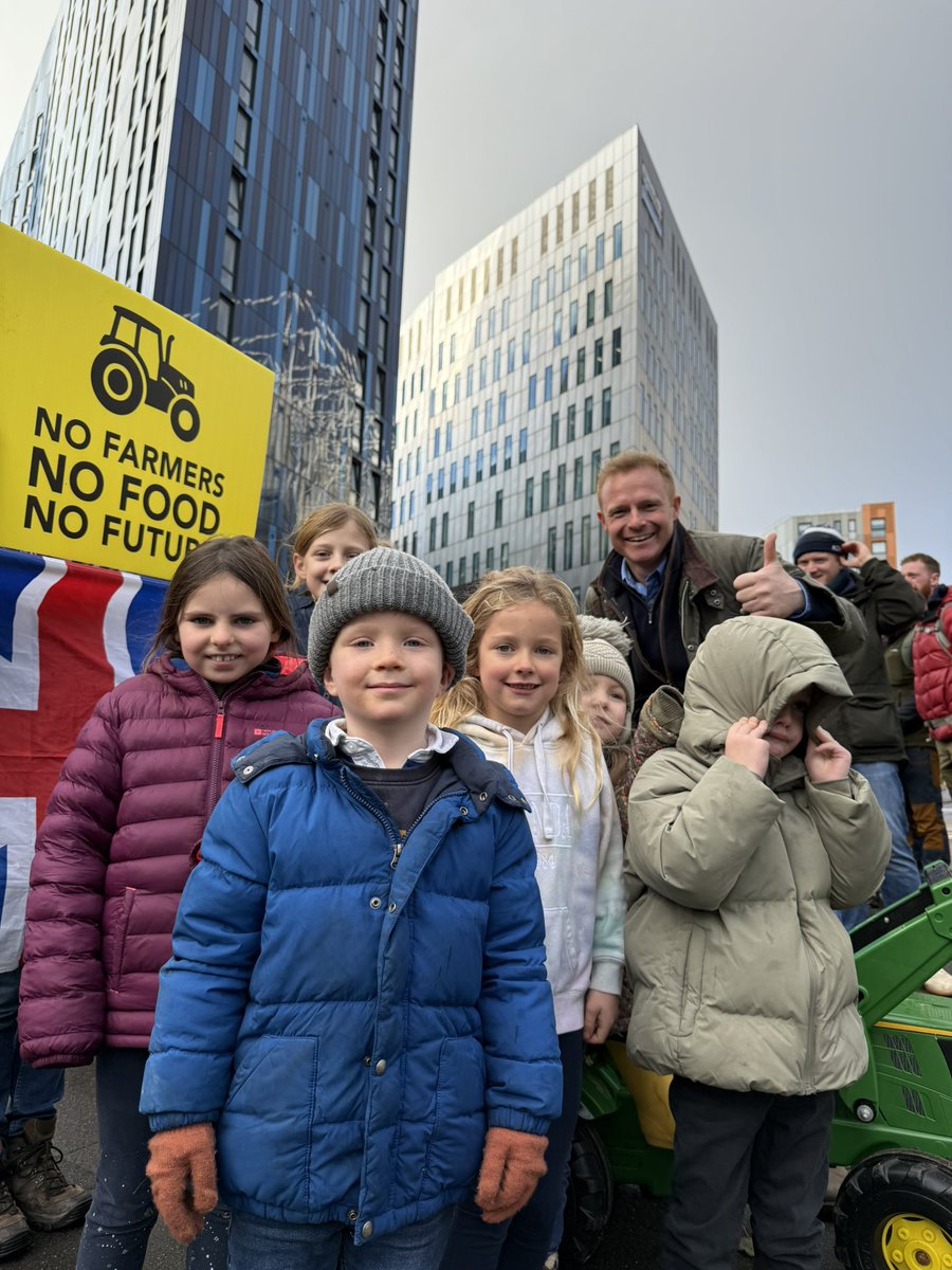 _RobbieMoore's tweet image. With just days to go before the budget, I joined our farmers from across the North East in Newcastle to rally against this Labour government’s vindictive assault on our countryside.

Together against this government we stand united.

The family farm &amp;amp; business tax MUST be axed.