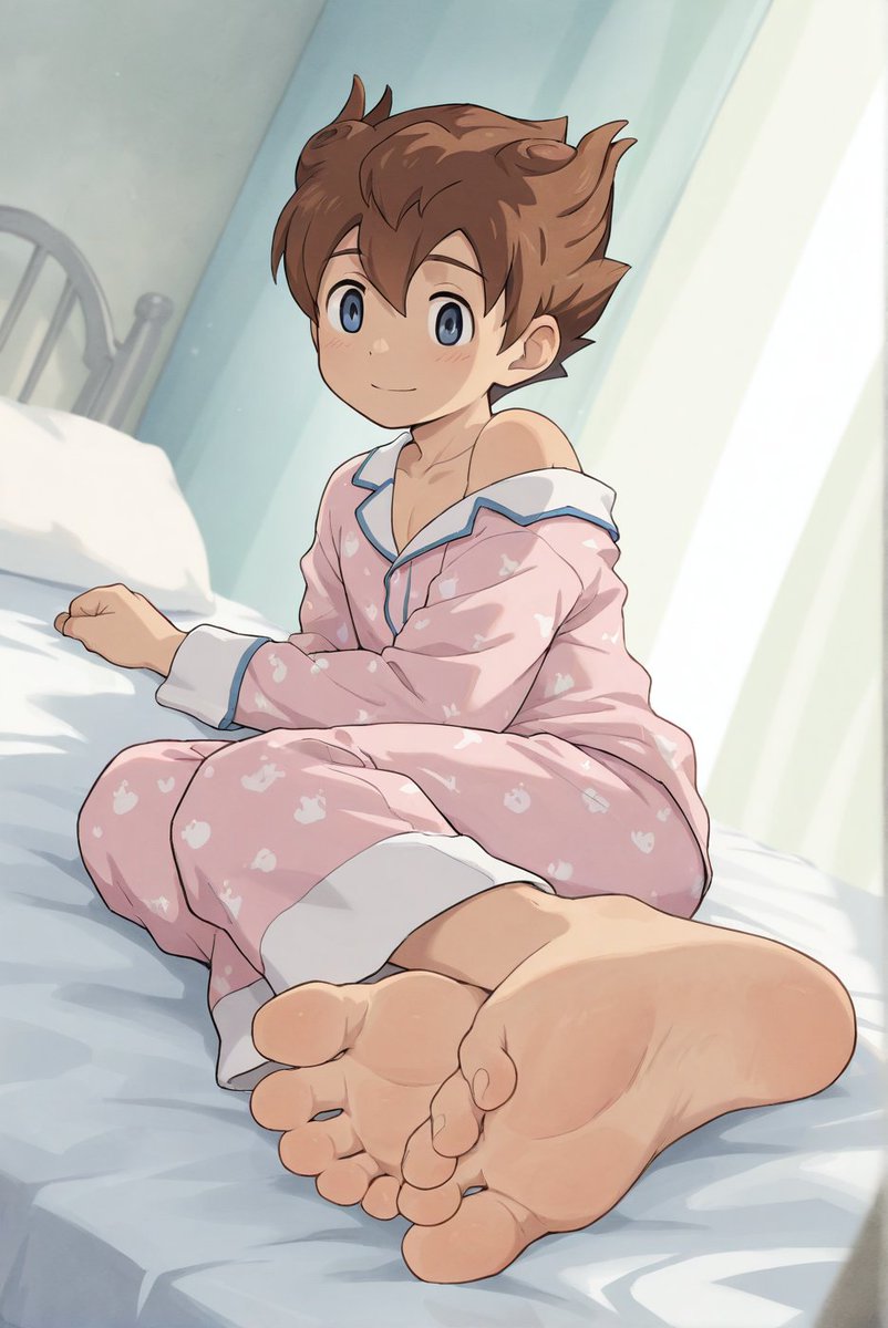 Last post of the day with a (not so) innocent Tenma waking up ^^

Hope you'll like it x)