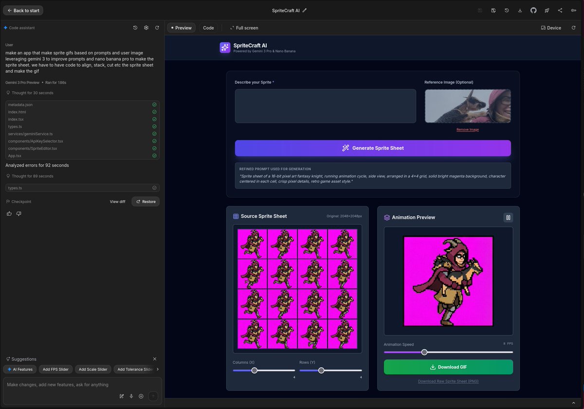 SpriteCraft AI sprite editor