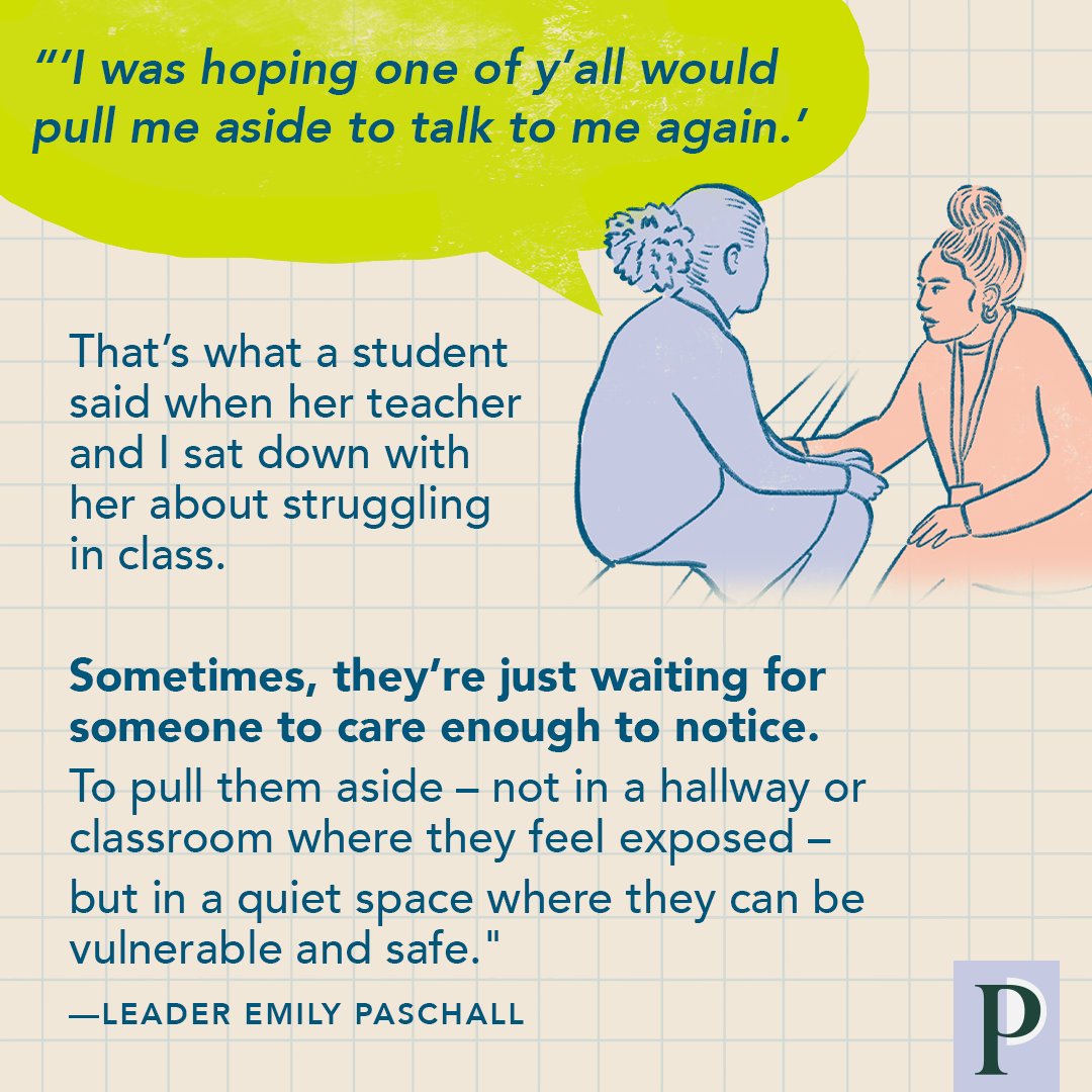 Your intervention might be what a student is waiting for, suggests leader <a href="/EmilyAPaschall/">Emily Paschall</a>: