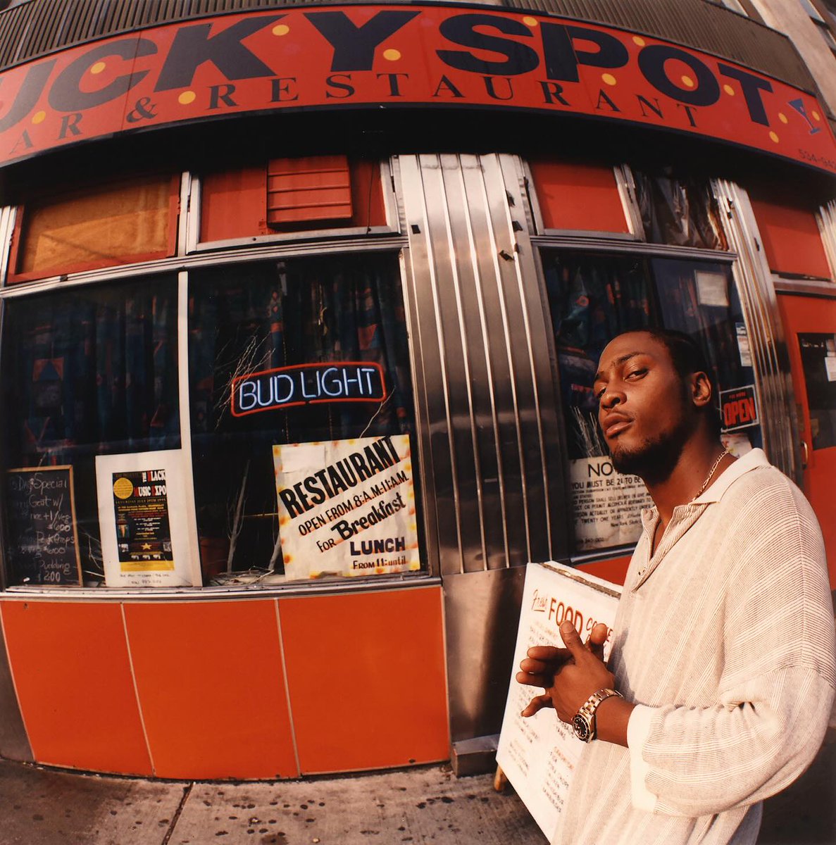 _DJShort's tweet image. D&apos;Angelo photographed by Jamil GS at 125th street in Harlem, New York [1995]