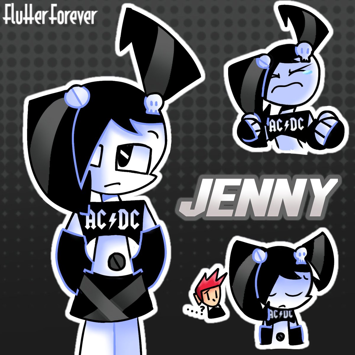 flutterforever_'s tweet image. one of her many phases! (repost because i forgot something 😭)
(i love this design 🥹)

#mlaatr #mylifeasateenagerobot #jennywakeman