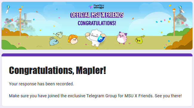 JarExtOfficial's tweet image. Attendance 4/21
Making X to be verified!
Now I am officially, as a MSU X Friends @MaplestoryU player!
Feel free to follow me!
As a part of MSU Friend Mapler I would like to help every Mapler in MSU for feedback to MSU Team!
To know your voice heard!
#MapleStoryN #Web3Gaming $NXPC