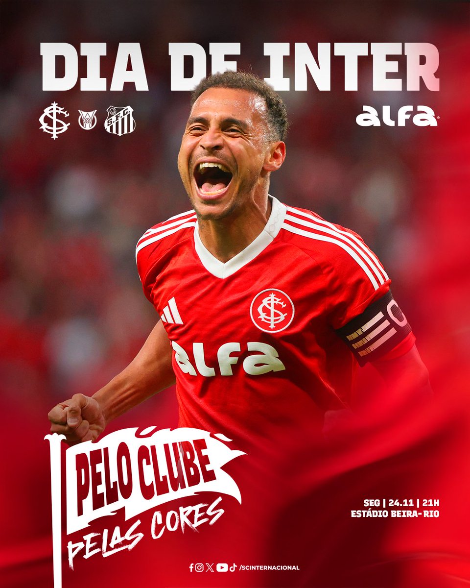 SCInternacional's tweet image. 🇦🇹 𝗗𝗜𝗔 𝗗𝗘 𝗖𝗢𝗟𝗢𝗥𝗔𝗗𝗢𝗢𝗢𝗢𝗢 𝗡𝗢 𝗕𝗘𝗜𝗥𝗔! 🇦🇹

Para abrir a semana tem Inter em campo! O Clube do Povo enfrenta o Santos, em jogo válido pela 34ª rodada do Brasileirão, a partir das 21h. 𝐕𝐞𝐦 𝐩𝐫𝐨 𝐁𝐞𝐢𝐫𝐚-𝐑𝐢𝐨 𝐞 𝐚𝐩𝐨𝐢𝐚 𝐨 𝐈𝐧𝐭𝐞𝐫 𝐨𝐬 𝟗𝟎…