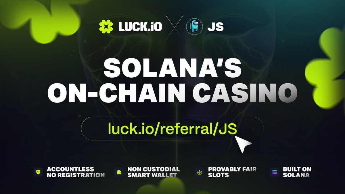 ShockedJS's tweet image. If you’re going to gamble at least do it on @luckio 

The only provably fair and decentralized online casino that keeps your deposits safe where as centralized casinos will not 

I’m excited to partner with them as they disrupt the gambling world

luck.io/referral/JS