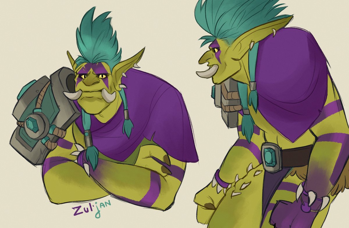 ボスざる Some Zul'jan sketches because he is so perfect in the little time