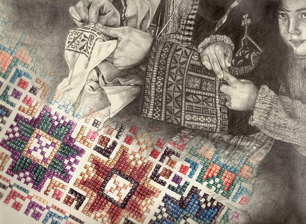 🇵🇸🎨🖌️Pencil drawing by Palestinian artist Raed al-Katanani
This was one of the pieces Raed drew for his graduation project from when He studied at the Faculty of Fine Arts at Damascus University