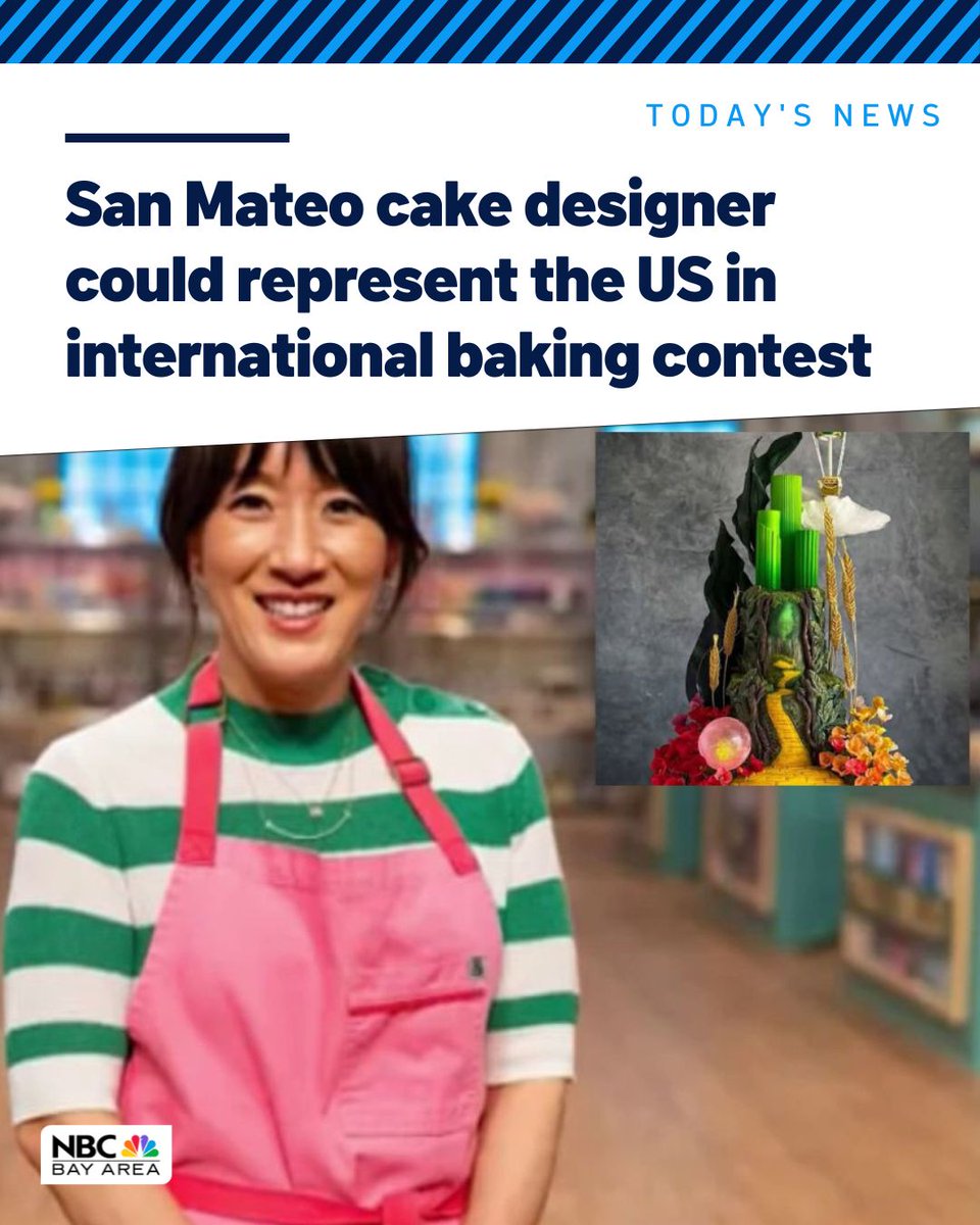 A Bay Area cake designer has qualified for a chance to represent the US in an international baking contest thanks to a "popular" movie.
nbcbay.com/KCNVvSm