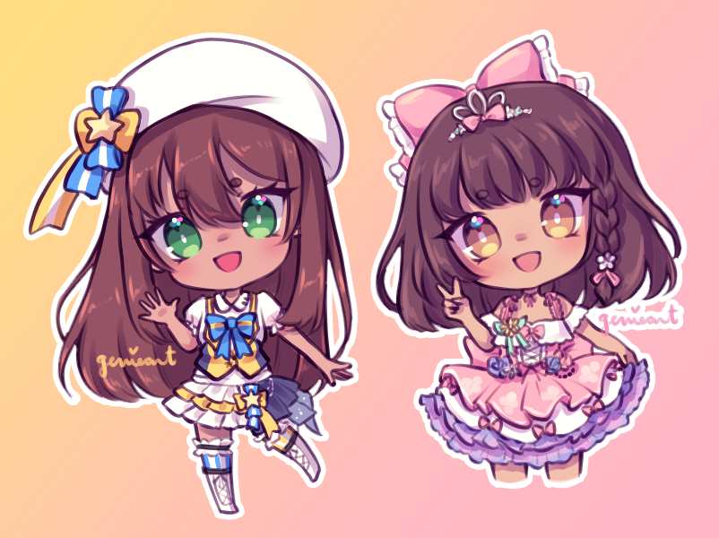 i was looking thru my old comm sketches and found these from jan 2023...!

they were traditional colored comms but i never took pictures of them 😩
so i just colored the digital sketches hehe

#NyaSketch 💫💙
#FeebeeFanart 🐝🌸