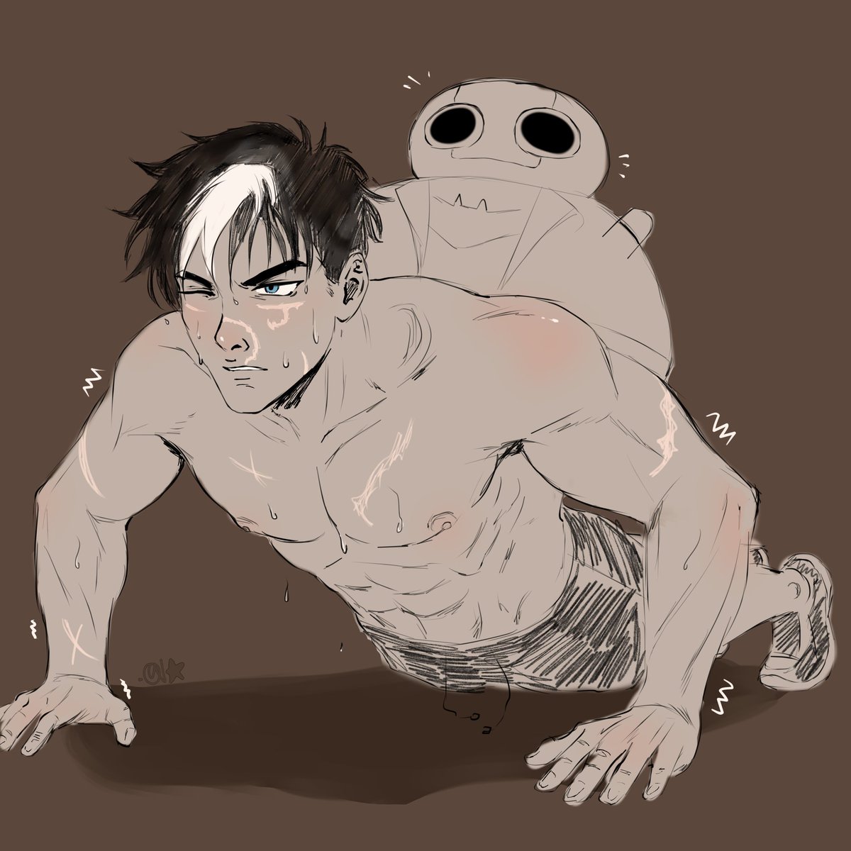 push-ups with five thousand tons on his back  🥀🥀🥀 #dccomics #jasontodd