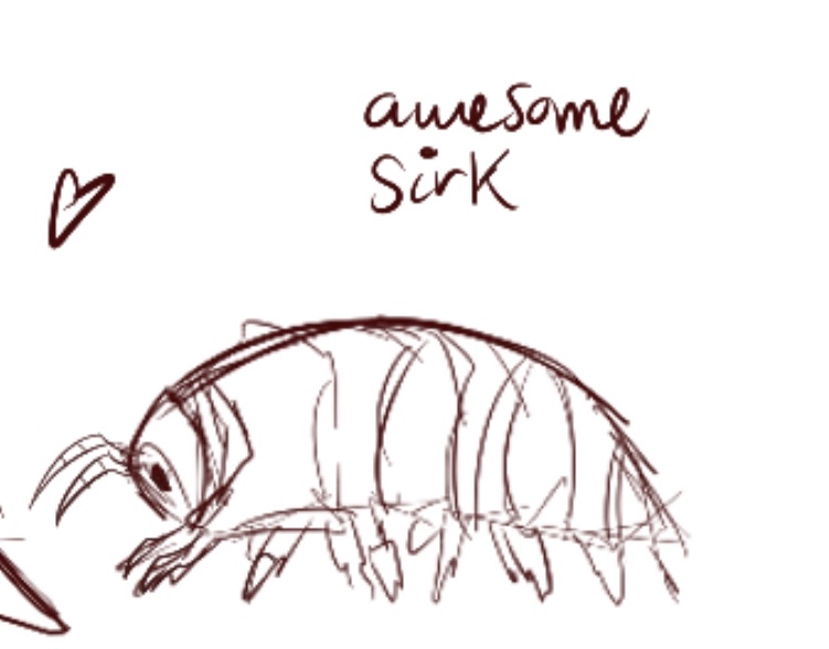 look at this
awesome sirk   drawing. woah