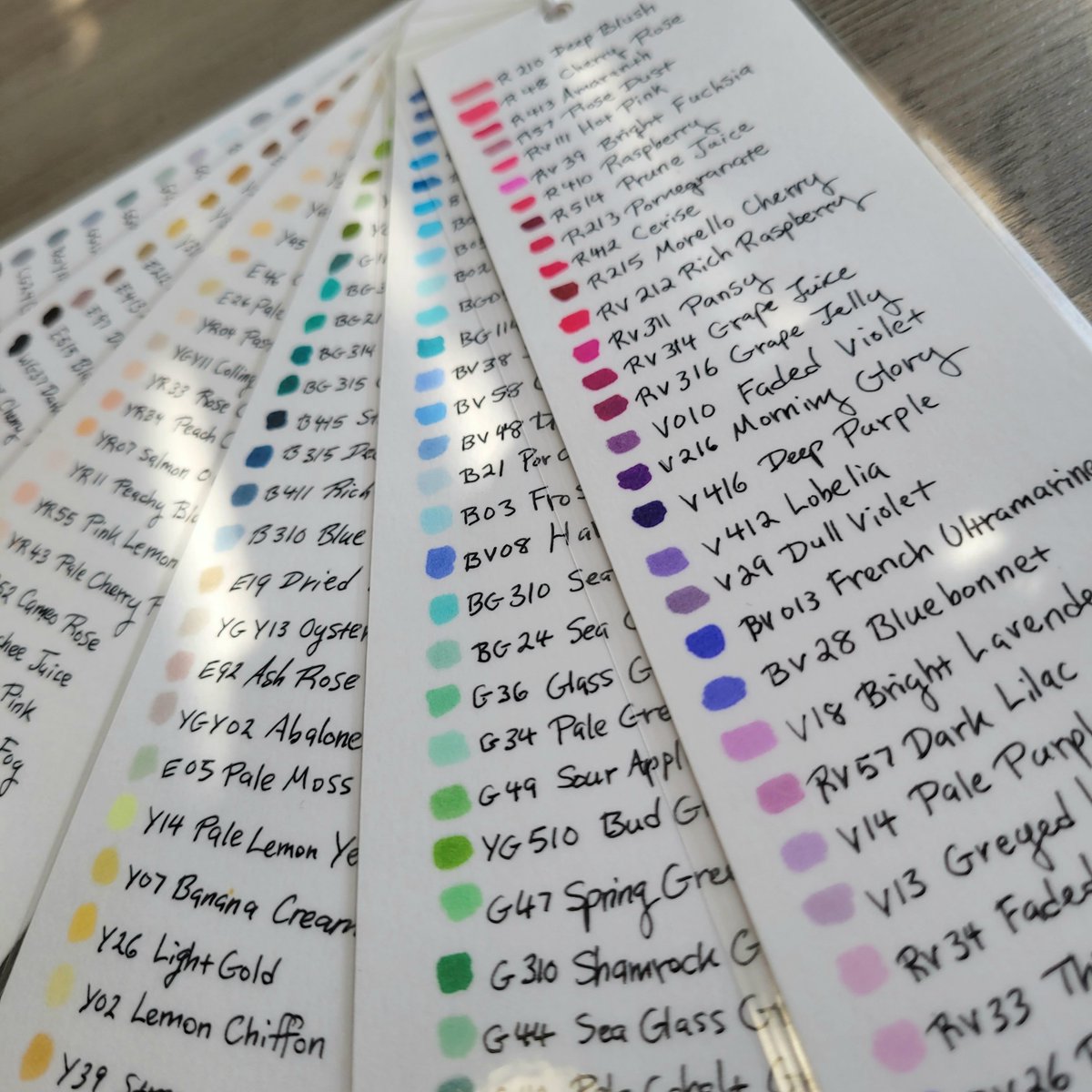 BlueSnowOwl's tweet image. 🪷🦋☆.°•
Finally laminated these color charts I made several weeks ago ~ now I can use them for drawing 🪐🪷💫🤎.°•○~`