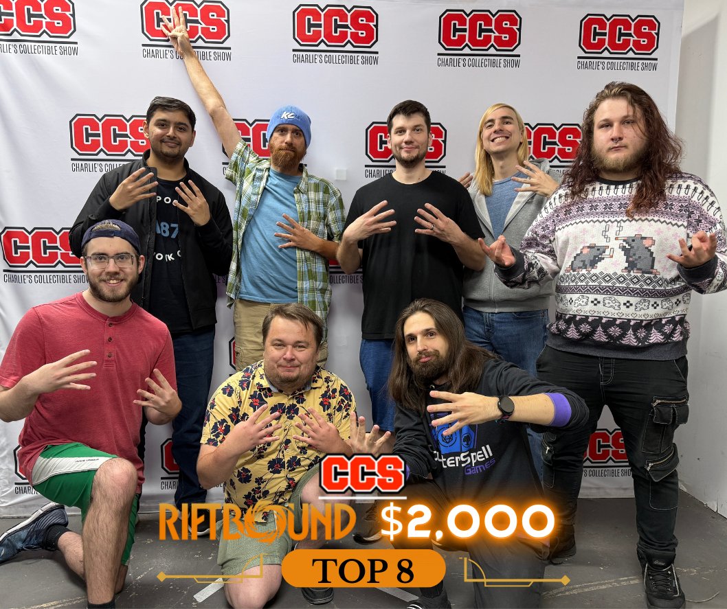 CCS_Atlanta's tweet photo. Congratulations to our amazing Top 8 players in this weekend's Riftbound $2,000 event at CCS! 🎉
Back-to-back days of strong gameplay, AMAZING energy all weekend long!!
We appreciate you all! See you at the next one!
.
.
.
#Riftbound #RiftCommunity #RiftboundCommunity #RiftboundTCG #Riftbound