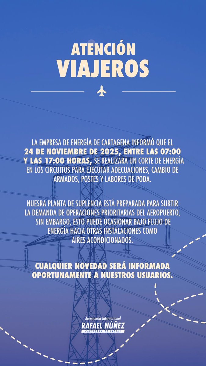 ¡Atención viajeros!

Te invitamos a consultar más información aquí 👇

eluniversal.com.co/cartagena/2025…