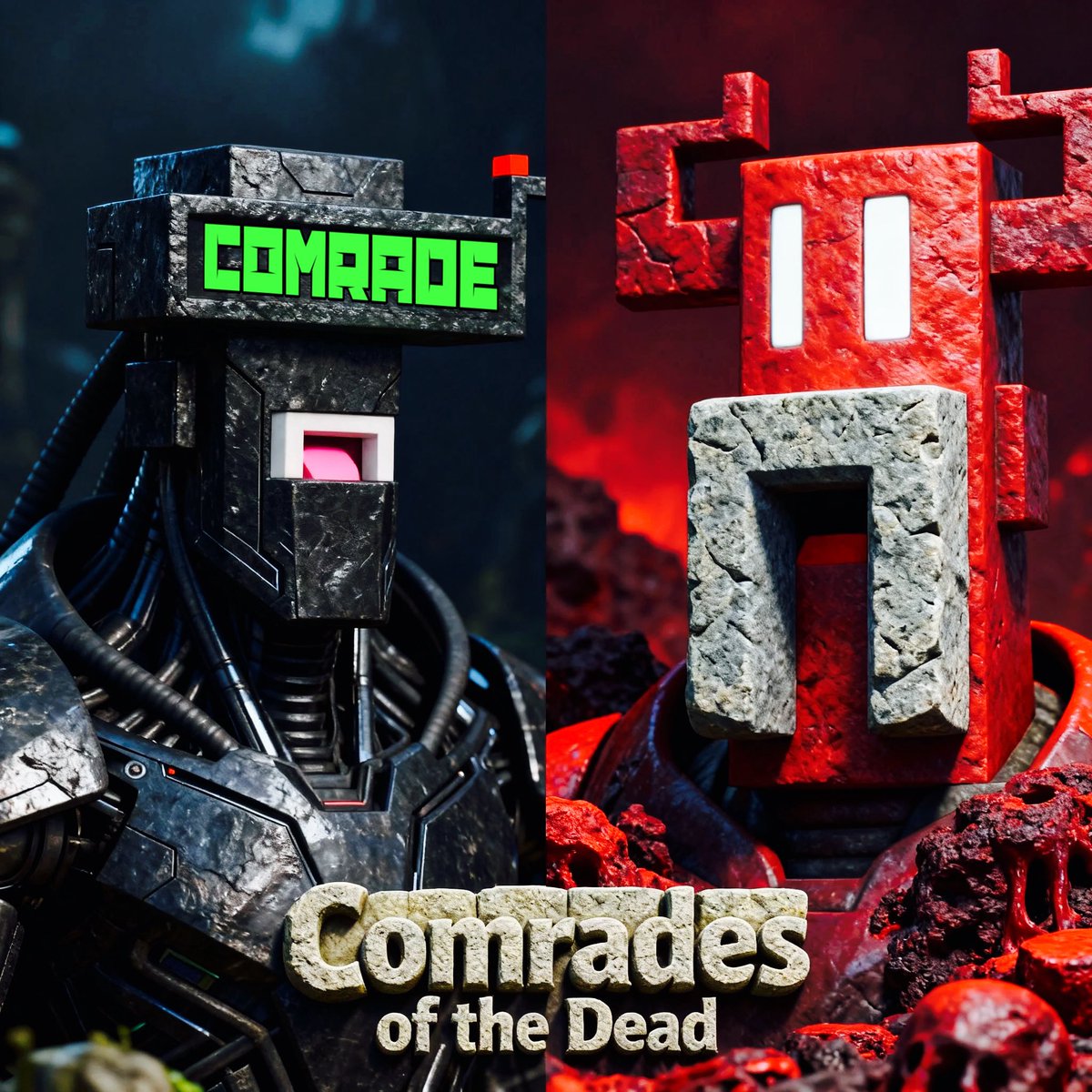 Made4Rise's tweet image. Comrades of the Dead ☠️  
by @McHexleyOG
for @nomorelabs
on  etherphunks.eth.limo/comrades-otd/m…