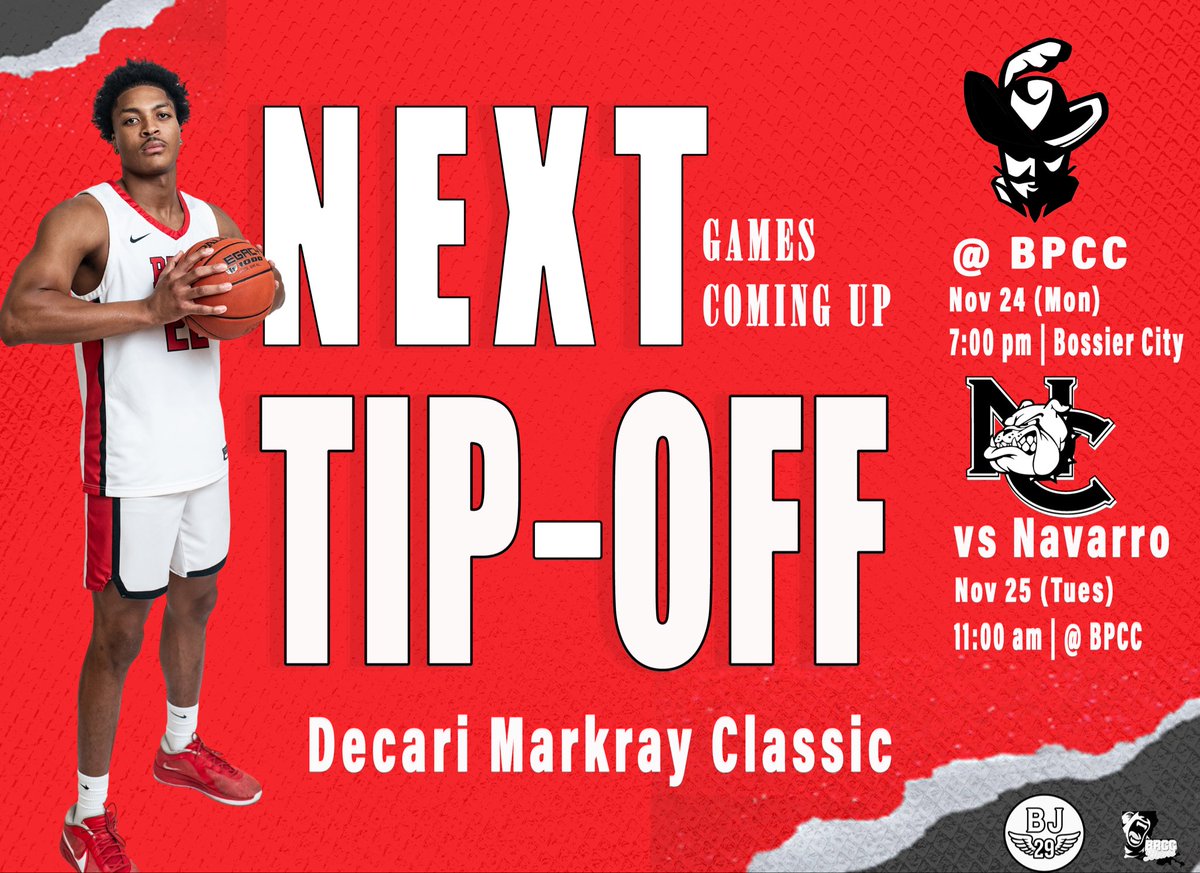 Bears Basketball is headed to Bossier City tomorrow, Monday, November 24, to compete in the Decari Markray Classic, hosted by Bossier Parish Community College.Their schedule includes a Monday game at 7 pm versus BPCC, followed by a Tuesday matchup at 11 am against Navarro College