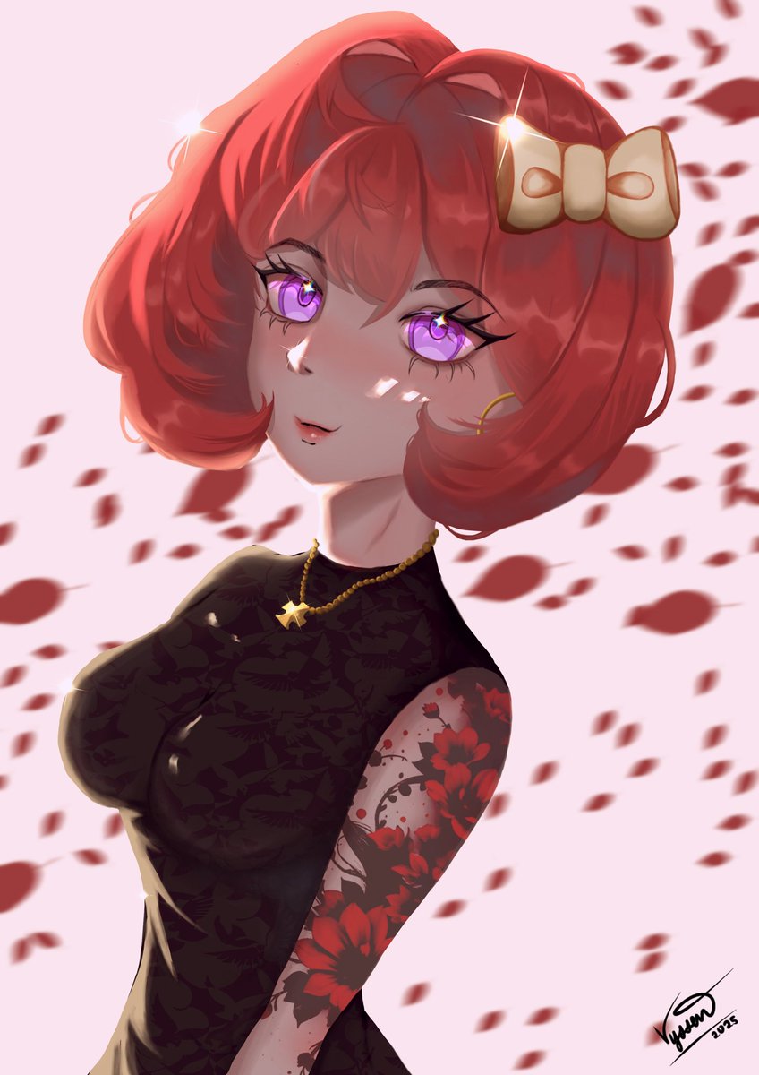 VYSSENN's tweet photo. Maybe I really just needed that rest so I can get back to drawing. I miss it so much! I’ve been so busy with work and everything that I can’t even think what to draw next. But here you go. 

Ps. I went to dye my hair red a few weeks ago that’s why her hair is red. ❤️❤️ https://t.co/ikHCHUYrlo
