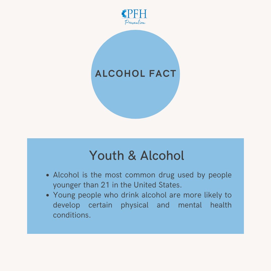 Alcohol is the most commonly used drug among people under 21 in the U.S. Drinking at a young age can increase the risk of physical and mental health challenges later in life.
Make choices that protect your health and your future! #HealthyChoices #DrugFree #YouthWellness