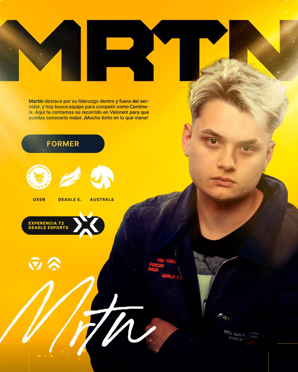 FlowTimCheese's tweet image. mrtn: 21 años (Chile) - F/A

@mrtnssj1 ¡QUIEN HOY ESTÁ DE CUMPLEAÑOS!

Ok, nos calmamos pero por favor felicítenlo 🤧

Ha sido nuestro Centinela (a veces Controlador) y se encuentra actualmente libre para competir, en la búsqueda de una oportunidad en VCL.

Compite desde los 15…