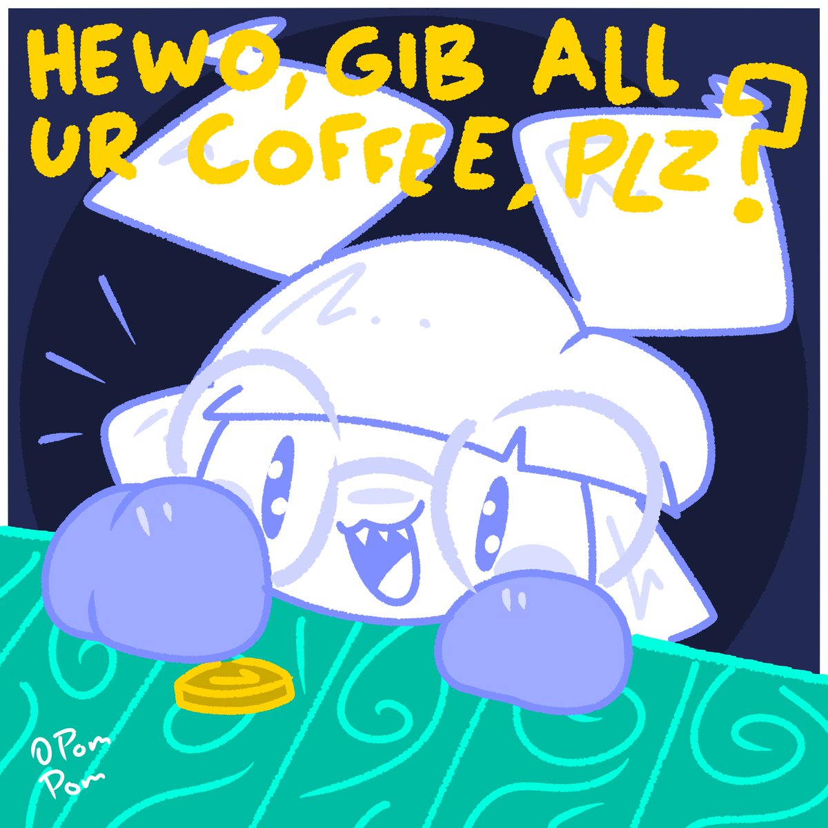 PompomNotes's tweet image. I can be trusted around coffee and will be wise about it... 👀👻 

#originalcharacter #oc #art #cute #digitalart