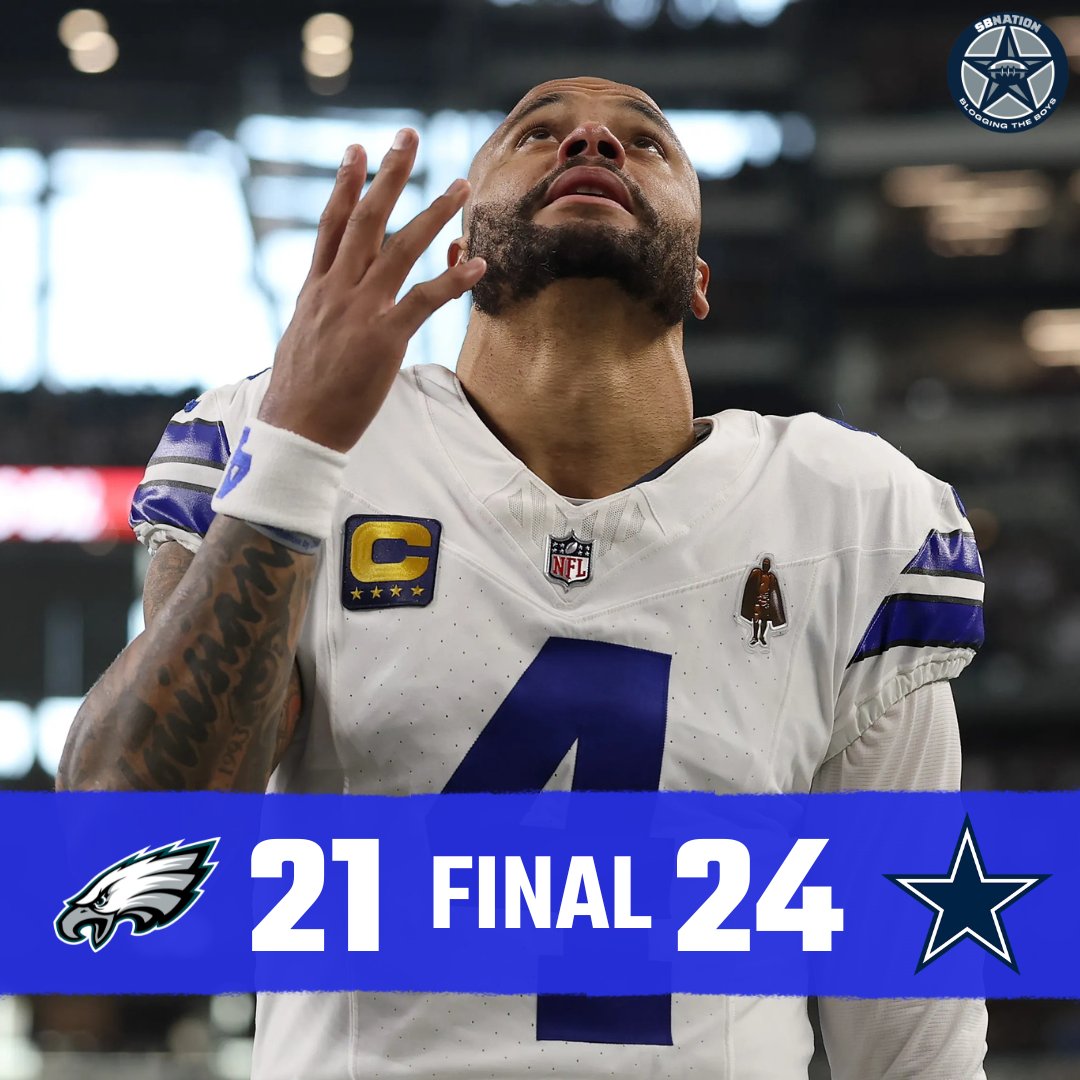 The Dallas Cowboys completed an epic comeback on Sunday to keep their  playoff hopes alive. They thoroughly embarrassed the fraudulent Philadelphia  Eagles. Happy Thanksgiving week! https://t.co/swYtsqxWbg