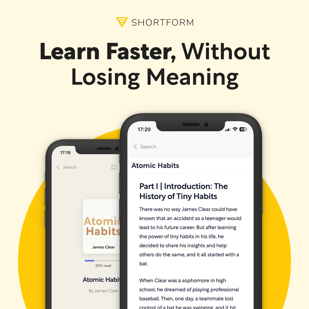 JeffreyFeldberg's tweet image. Unlock the secrets of bestsellers in minutes with Shortform. Actionable insights await! Start your learning adventure now. 5-day FREE + 20% off ➡️ iapdw.com/sf #FastLearning #SuccessHabits