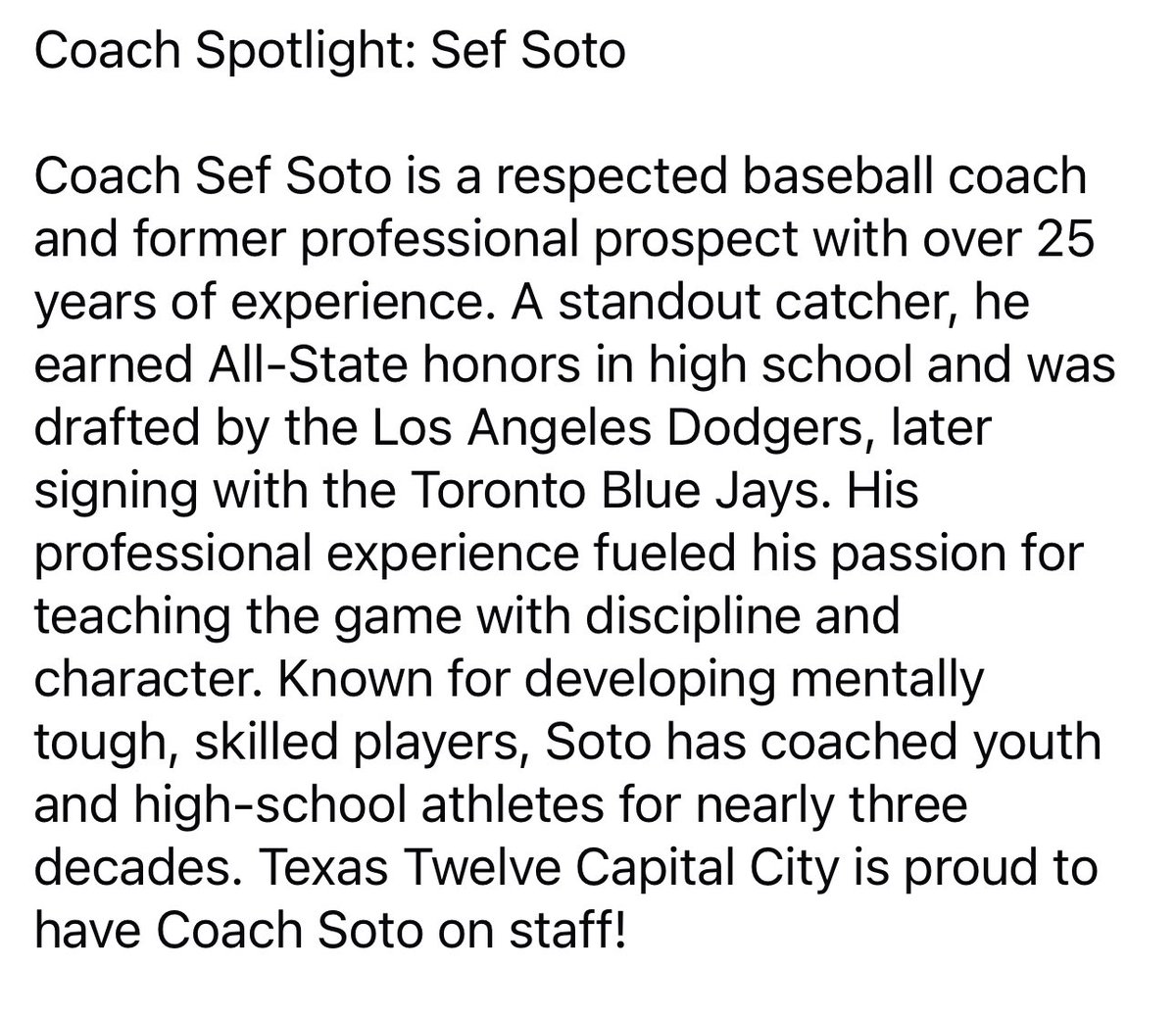 GPSTEXASBASEBA1's tweet image. 💥COACHES SPOTLIGHT!💥
Meet Sef Soto. Another strong leader. Sef played professionally. He also has many years of coaching experience in the HS &amp;amp; college ranks. We appreciate you Sef!
