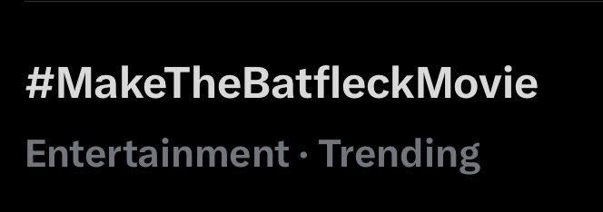 THERE IT IS 💪
#MakeTheBatfleckMovie