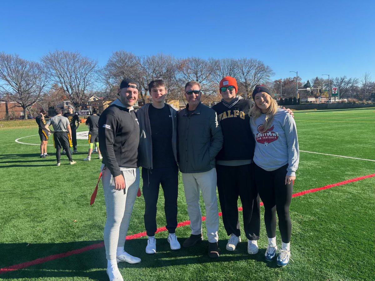 fengffootball's tweet photo. 1st Annual Fenwick Flag Football Turkey Bowl! Awesome weather and a great core of players to kick off the beginning of this annual tradition! Thank you to all who came out to support the program! 365 days to gear up for next year! #friarpride⚫⚪ https://t.co/8zJhYvmsP4